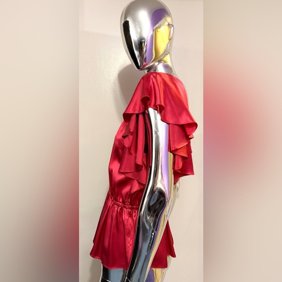 See By Chloe Red Ruffle Blouse - Picture 4 of 5